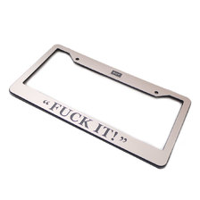 HUF LICENSE PLATE FRAME SILVER画像