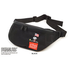 Manhattan Portage &times; PEANUTS Brooklyn Bridge Waist Bag BLACK MP1100PEANUTS画像