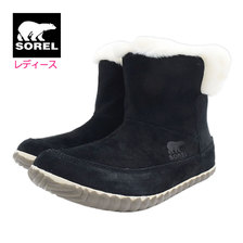 SOREL OUT N ABOUT BOOTIE Black WOMENS NL3073-011画像