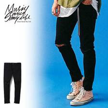 MSML GRUNGE BLACK SKINNY PANTS M201-02L1-PL02画像