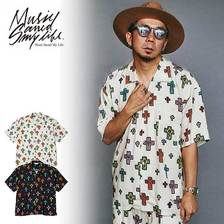 MSML CROSSES OPEN COLLAR SHORT SLEEVE SHIRT M101-02L1-SS01画像