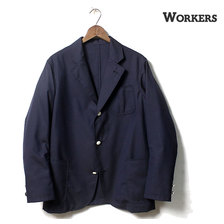 Workers Blazer, Wool Mohair Tropical, Navy Blue,画像