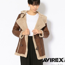 AVIREX LONG MOUTON JACKET/WOMEN'S 6291024画像