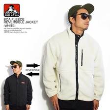 BEN DAVIS BOA FLEECE REVERSIBLE JACKET -WHITE- BDZ9-8012W画像