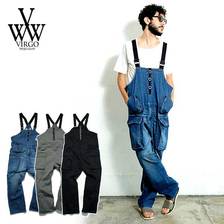 VIRGO DENIM CARGO OVERALLS VG-PT-332画像