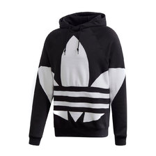 adidas BIG TREFOIL HOODIE BLACK FM9908画像
