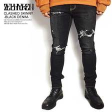 Zephyren CRASHED SKINNY -BLACK DENIM- Z16AQ02BD画像