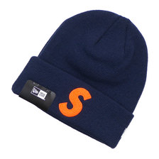 Supreme 19FW New Era S Logo Beanie NAVY画像