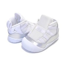 NIKE JORDAN 11 CRIB BOOTIE white/metallic silver CI6165-100画像