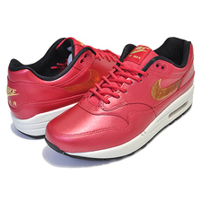 NIKE WMNS AIR MAX 1 SEQUIN GOLD university red/metallic gold CT1149-600画像