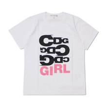 COMME des GARCONS GIRL CDG GIRL LOGO TEE WHITE画像