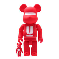 UNDERCOVER &times; MEDICOM TOY BE@RBRICK UNDERCOVER LOGO 100% & 400% RED画像
