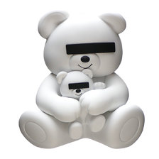 UNDERCOVER &times; MEDICOM TOY VCD UNDERCOVER BEAR WHITE画像