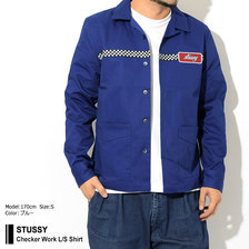 STUSSY Checker Work L/S Shirt 1110066画像