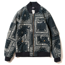 APPLEBUM Corduroy Bandana MA-1 Jacket NAVY画像
