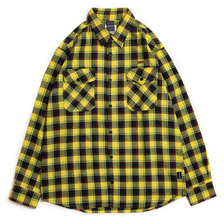 APPLEBUM Yellow Navy Check Nel Shirt画像