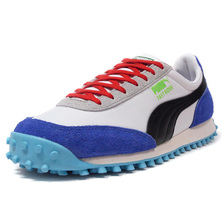 PUMA FAST RIDER RIDE ON WHT/BLK/BLU/RED/SAX/N.GRN/L.GRY 372837-01画像