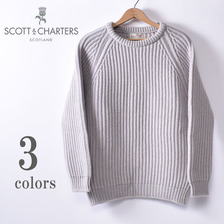 SCOTT & CHARTERS CREW NECK SWEATER画像