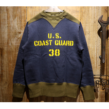 FREEWHEELERS ATHLETIC SWEAT SHIRT SWEAT SHIRT &ldquo;U.S. COAST GUARD&rdquo; 1934002画像