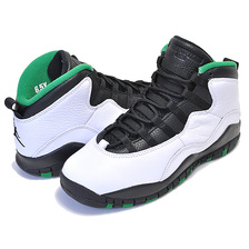 NIKE AIR JORDAN 10 RETRO (GS) SEATTLE white/black-court green 310806-137画像
