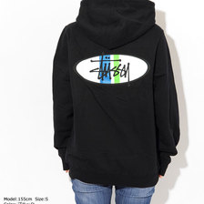 STUSSY WOMEN Two Bar Oval Hooded Sweat 2921736画像
