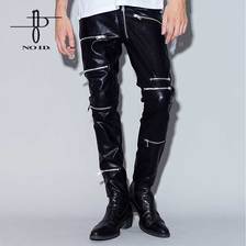 NO ID. シンセティックレザー9ZIPスキニー 446006-309P画像
