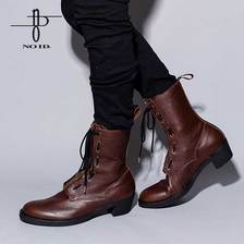 NO ID. カウレザーコンバットブーツ 846208-306F画像