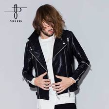 NO ID. シンセティックレザーシンメトリーライダースJKT 446006-307B画像