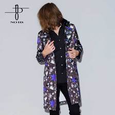 NO ID. フラワープリントトレンチコート 446013-345C画像