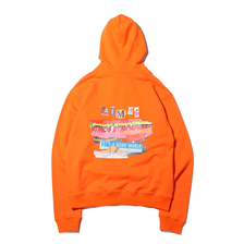 atmos SLOGAN COLLAGE PRINT HOODIE ORANGE AN-03画像