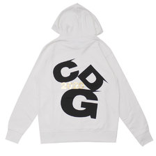 CDG COMME des GARCONS 2020 LOGO Hoodie WHITE画像