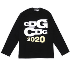 CDG COMME des GARCONS 2020 LOGO L/S T-SHIRT BLACK画像