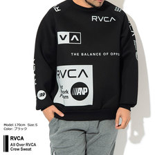 RVCA All Over RVCA Crew Sweat AJ042-005画像