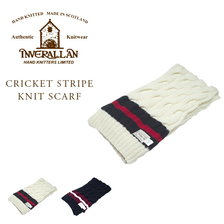 INVERALLAN CRICKET STRIPE KNIT SCARF画像