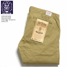 ONI DENIM British Drill Selvedge Trousers ONI-757画像