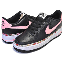 NIKE AIR FORCE 1 VF (GS) black/pink tint-white BQ2501-001画像