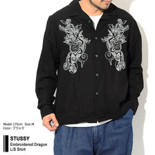 STUSSY Embroidered Dragon L/S Shirt 1110067画像