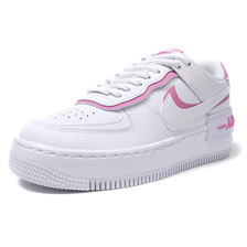 NIKE (WMNS) AIR FORCE 1 SHADOW WHITE/WHITE/MAGIC FLAMINGO CI0919-102画像