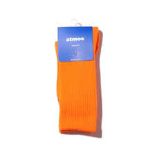 atmos RIBBED SOCKS FLUORESCENT ORANGE ATM-PA-S005画像