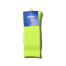 atmos RIBBED SOCKS FLUORESCENT YELLOW ATM-PA-S005画像