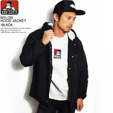 BEN DAVIS NYLON HOOD JACKET -BLACK- BDZ9-8011画像