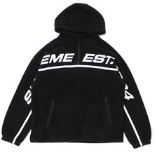 Supreme 19FW Polartec Half Zip Hooded Sweatshirt BLACK画像