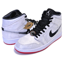 NIKE &times; CLOT AIR JORDAN 1 MID SE FEARLESS EDISON CHEN white/black-white CU2804-100画像