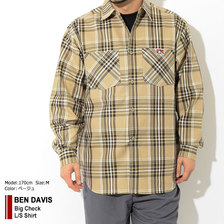 BEN DAVIS Big Check L/S Shirt G-0380012画像