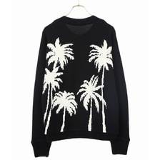 The Elder Statesman PALM TREE REGULAR SWEATER TBD-PALM画像
