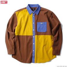 OBEY LUGER WOVEN (BROWN MULTI)画像
