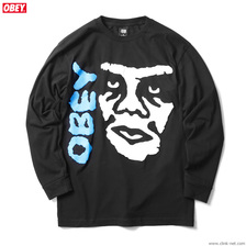 OBEY BASIC LONG SLEEVE TEE "THE CREEPER 2" (BLACK)画像