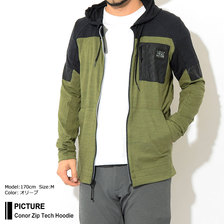 PICTURE Conor Zip Tech Hoodie MSW208画像