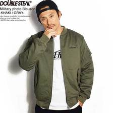 DOUBLE STEAL MILITARY PHOTO BLOUSON -KHAKI/BLACK- 795-48004画像