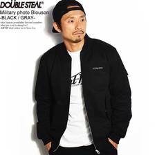 DOUBLE STEAL MILITARY PHOTO BLOUSON -BLACK/GRAY- 795-48004画像